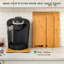 Glissière en bambou, plateau coulissant pour cafetière | Plateau de cuisine pour comptoir à roulettes, plateau coulissant pour cafetière avec roulettes en caoutchouc, profond - moyen-744509260