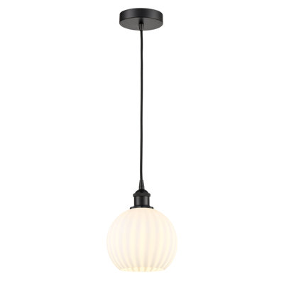 Edison Venetian 1 Light Cord Hung Pendant-616-G1217