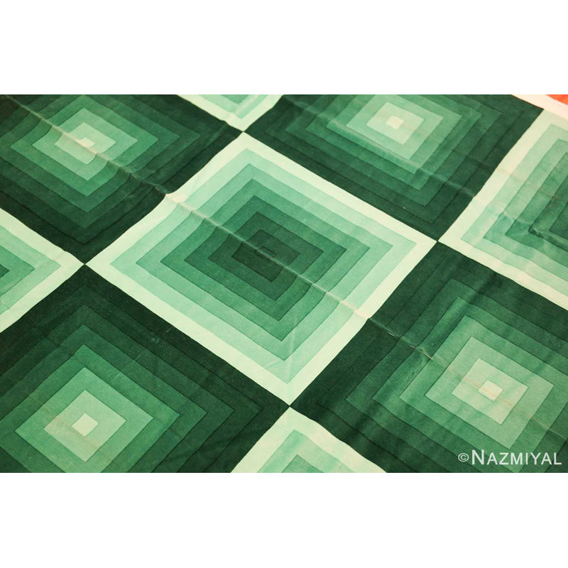 Tissu rétro «Quadrat» vert Verner Panton