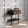 Navarro Rustic Wall Mount Nightstand with Drawer and Storage Shelf