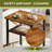 14.6"W 3-Tier End Table, Small Narrow Side Tables-829443000