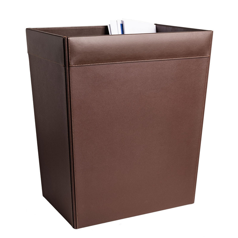 Corbeille pour déchets Ramer, Brun