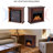 Freestanding Electric Fireplace With Remote Control.-730824459