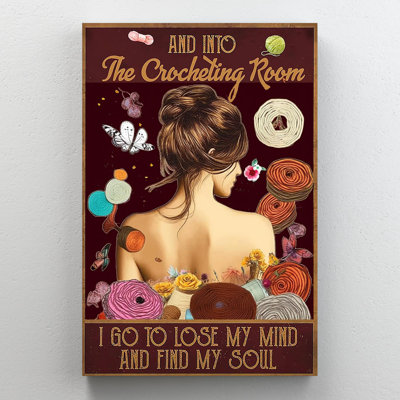 «Kristo And Into The Crocheting Room», impression sur toile