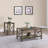 Rustic Oak Coffee Table With Bottom Shelf