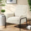 Chaises d'appoint modernes, chaise longue compacte en tissu gris
