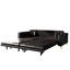Canapé-lit convertible de 234 cm en similicuir avec accoudoirs larges et siège 4 places de 80 cm de large-321435688