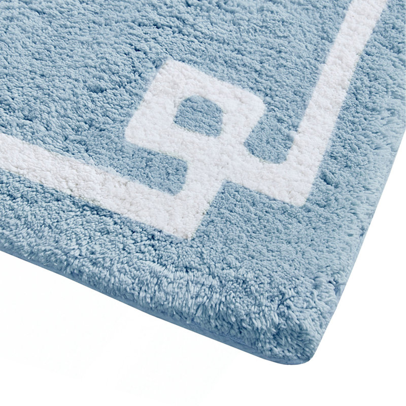 Cotton Tufted Bath Rug 24X72, Blue, Single - 2' x 6'