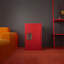 Armoire de rangement Modern Locker, armoire de rangement avec 1 porte, petite armoire-123447899