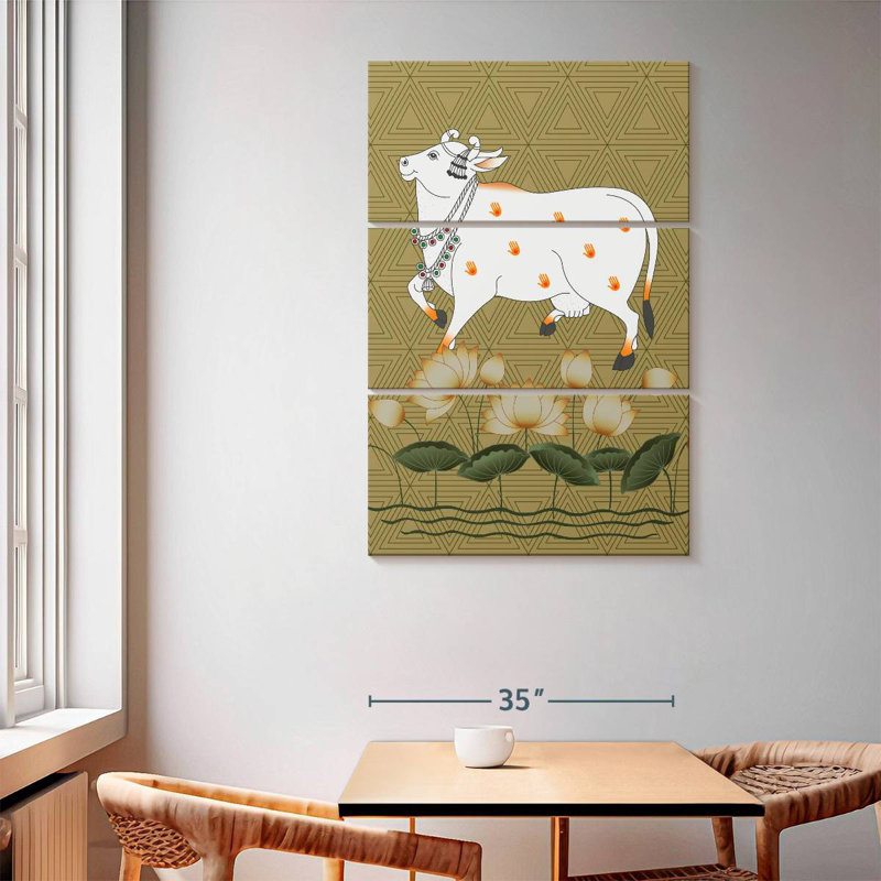 Brampt Framed Cow, 65" H x 42" W