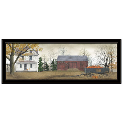 "Pumpkins for Sale" Framed Wall Art for Living Room, Bedroom Wall Decoration by Billy Jacobs