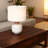 22'' White & Gold Ceramic Table Lamp Famrhouse Table Lmap for Living Room Office