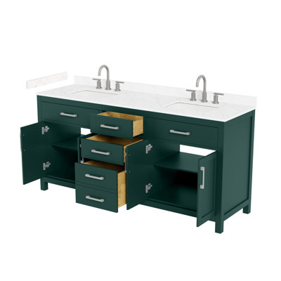 Meuble-lavabo double 72 po Beckett