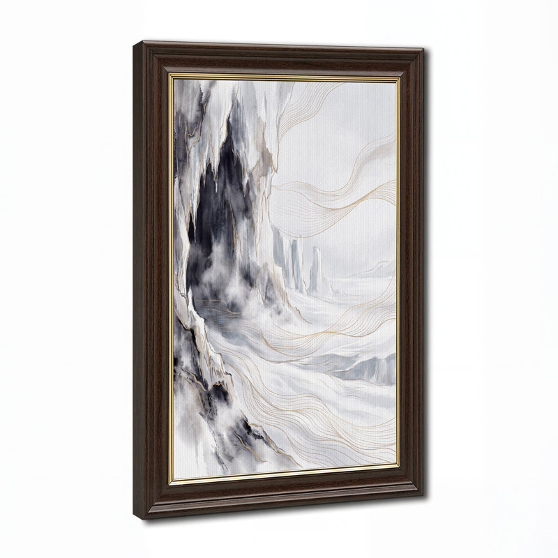 Art sur toile, paysage doré, H 18 po x l 12 po