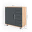 Hatte 60cm Single Bathroom Vanity Base Only-50585034