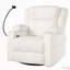 Fauteuil inclinable électrique avec chauffage, massage, chaise berçante pivotante et charge USB-1490088218