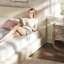Grand cadre de lit tapissier grand, cadre de lit rembourré en velours côtelé doux avec éponge haute densité, cadre de lit de chambre à profil bas, crème, cadre de lit non inclus-446076541