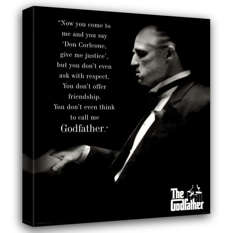 The Godfather Respect, 18" H x 14" W