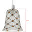 13cm H Glass Bell Lamp Shade in White