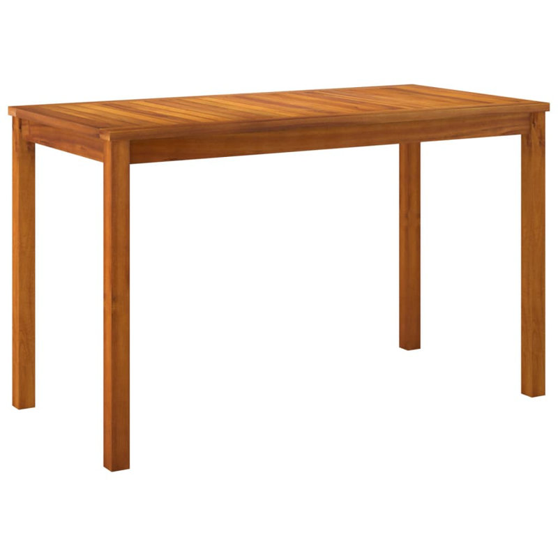 Levid Rectangular Acacia Outdoor Dining Table , 110cm cm W 55cm cm D