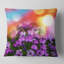 Belles petites fleurs mauves - coussin à imprimé floral-30720877-30720881
