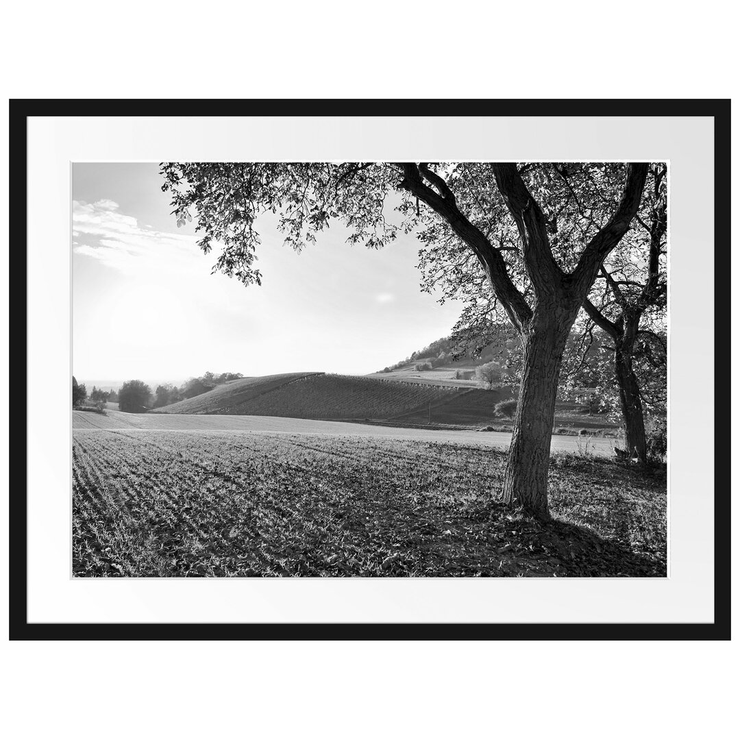 Gerahmtes Poster Landschaft im Herbst