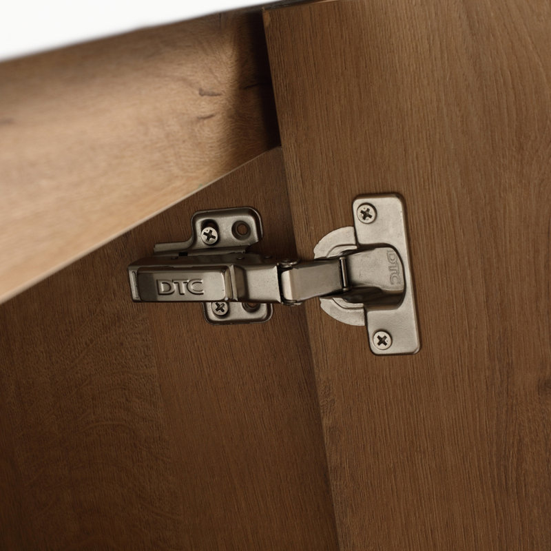 Meuble-lavabo autoportant 48 po (46-7 / 8 po) et 3 portes d'armoire à fermeture en douceur, contreplaqué, (KD-PACKING)