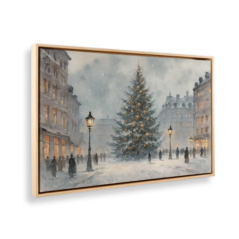 «Town Square Glow», reproduction d'art sur toile, H 8,75 po x l 12,75 po, Érable américain