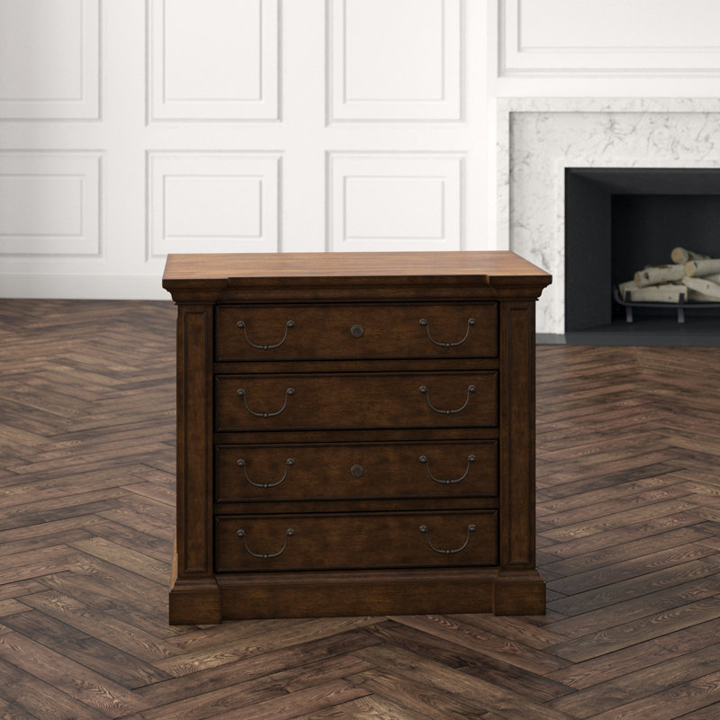 Charlotte Two Drawer Lateral File, Brown