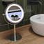 LED Makeup Mirror with 3x Magnification and Rotating Face