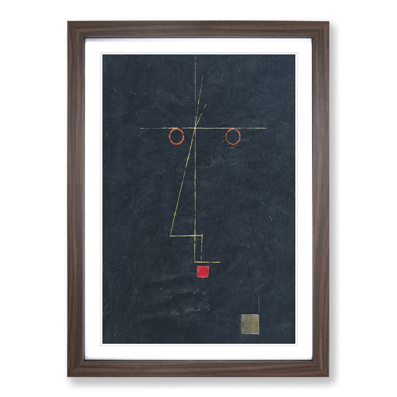 Portrait of an Artist by Paul Klee - Framed Print, Walnut Framed, 65cm H x 48cm W x 2cm D