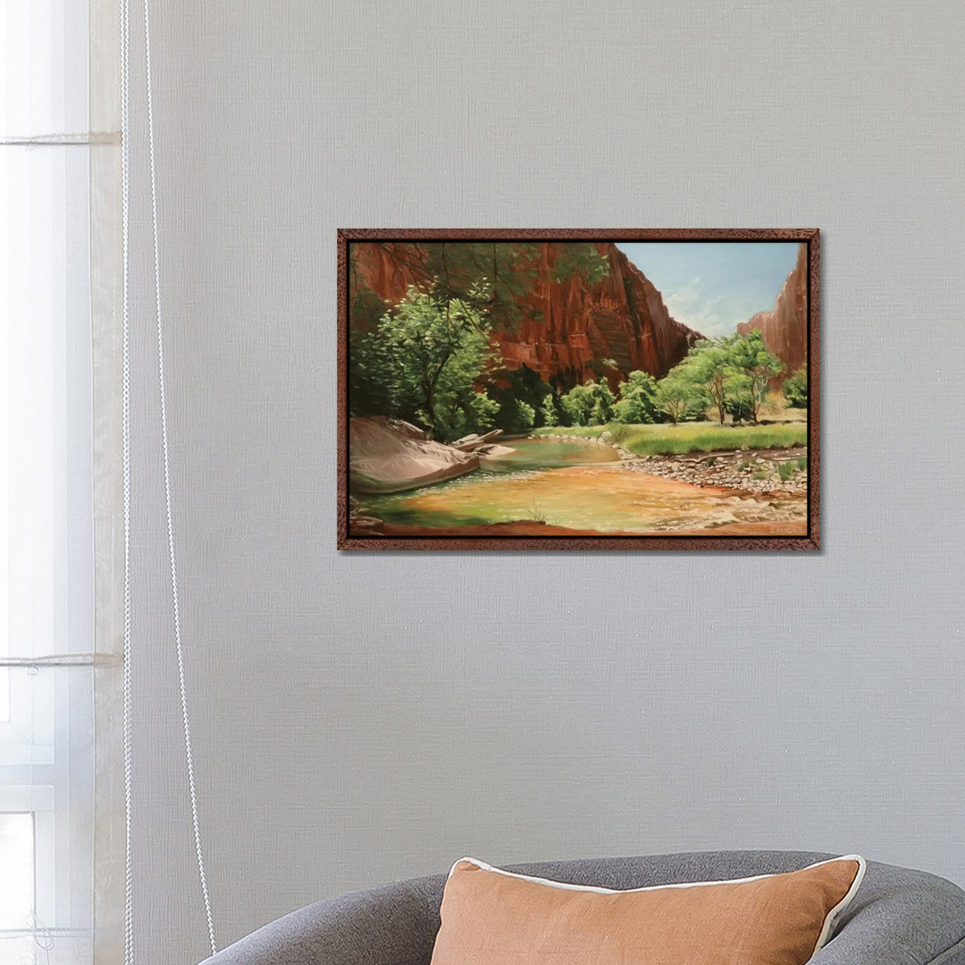 Zion - Entlang des North Fork Virgin River von Nick Savides - Galerie-verpackte Leinwand Giclée