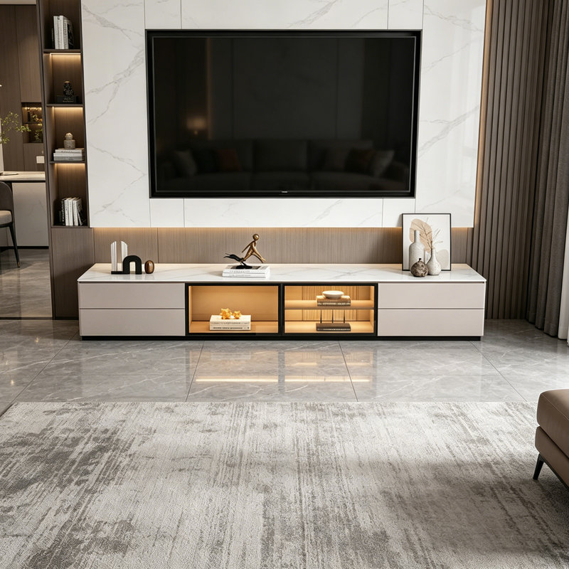 Gellert, Beige/White, 17.71" H x 78.74" L x 15.74" W