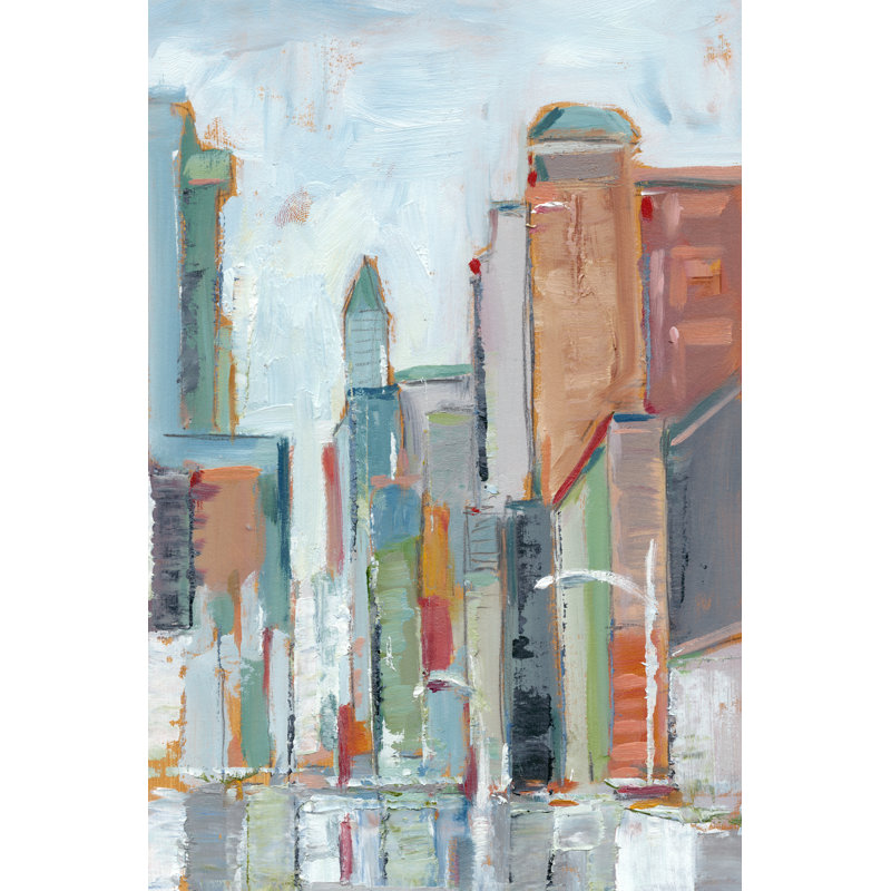 Downtown Contemporary I - Painting, 122 cm H x 81 cm W, Wrapped Canvas