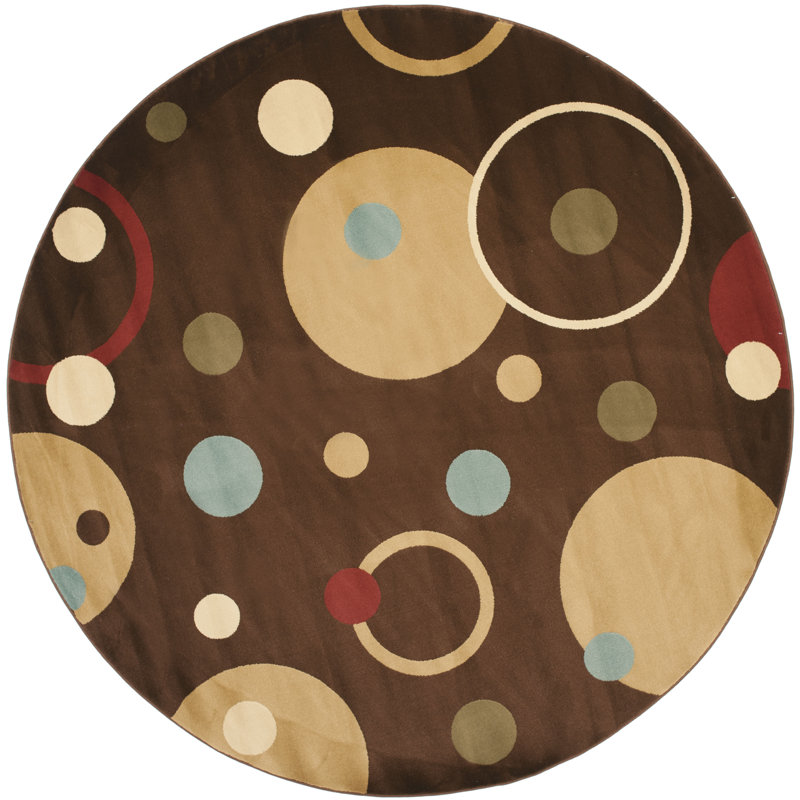 Charis Porcello Performance Geometric Rug, Round 7'