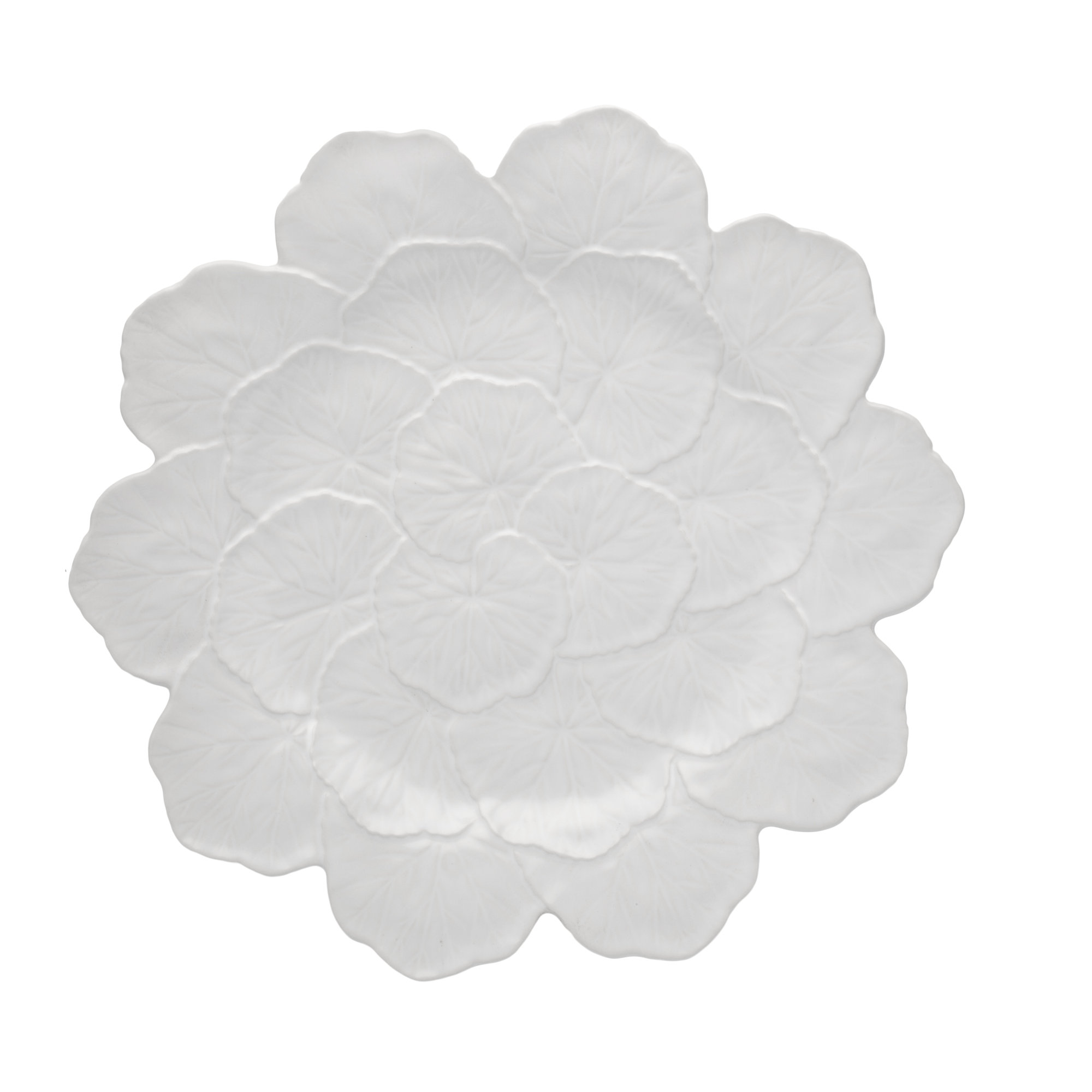 Geranium 13.11" Charger, White