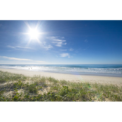 Beach And Sunshine by Barbedesign - Wrapped Canvas Print