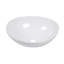 Lavabo de salle de bain vasque ovale en céramique blanche 16 x 13 pouces