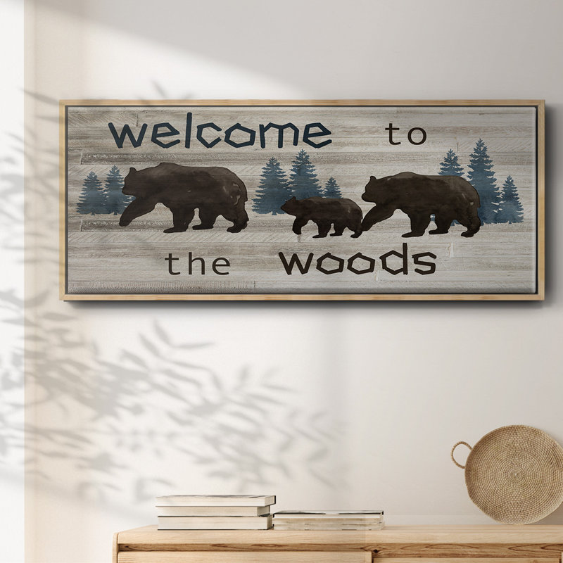 Bears Welcome- Framed Canvas
