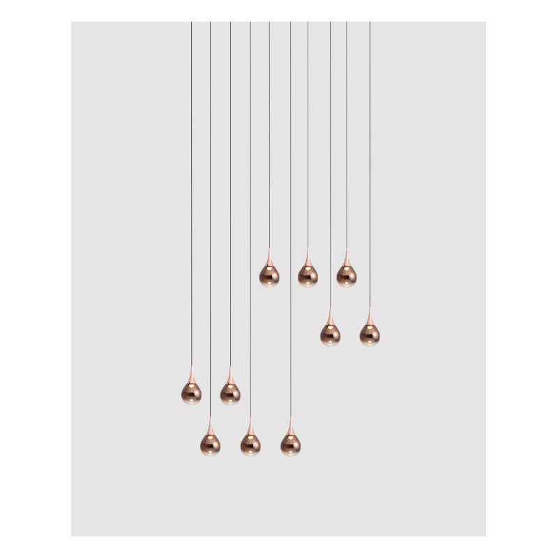 Paopao 10 - Light Pendant, Copper