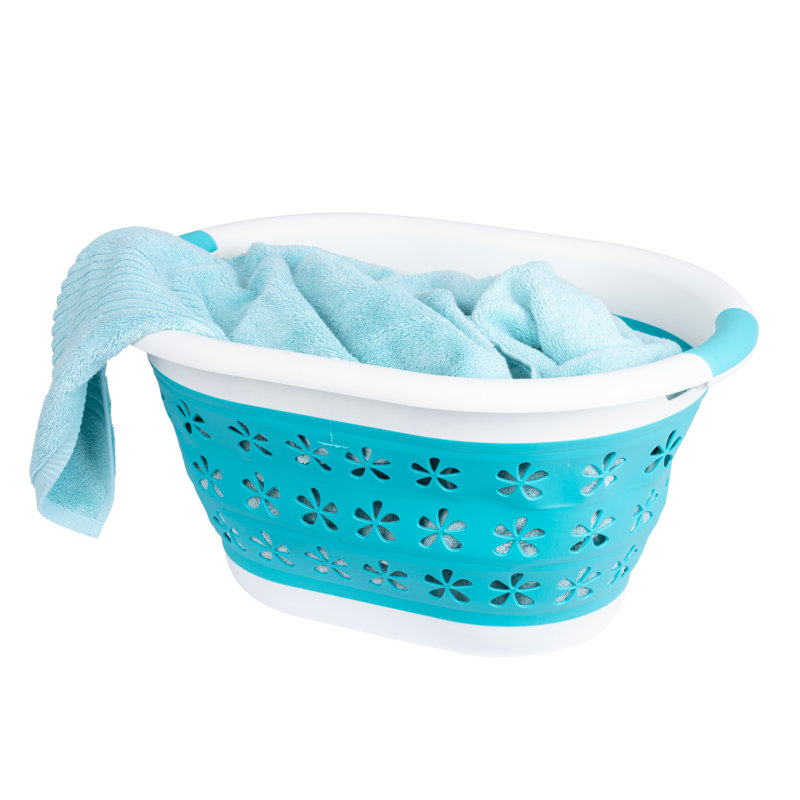 Plastic Laundry Basket with Handles