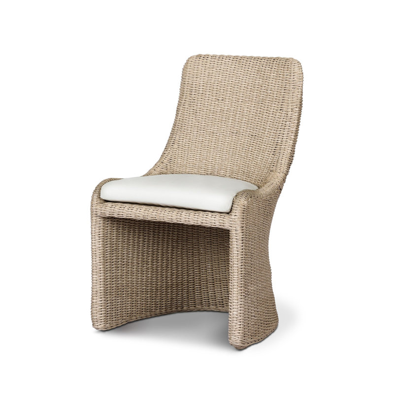 Blaire Outdoor Dining Side Chair, Vintage White