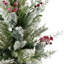 Flocked Balsam Pine Artificial Mini Christmas Tree In Burlap Base - 24" - Unlit