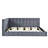 Full Size Upholstered Daybed/ In Gray Velvet, Mid-Century Modern Style, Wood Frame With Reinforced Slat Support Velvet Size Bed, Gracefulness, Slats For Home Comfort And Functionality
