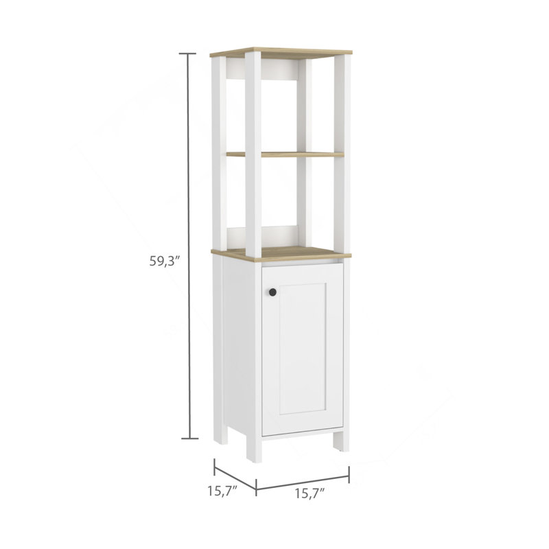 Armoire à linge Hanover, Blanc
