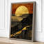 Moon Over Mountains Modern - Wrapped Canvas-1246103330-1246103316