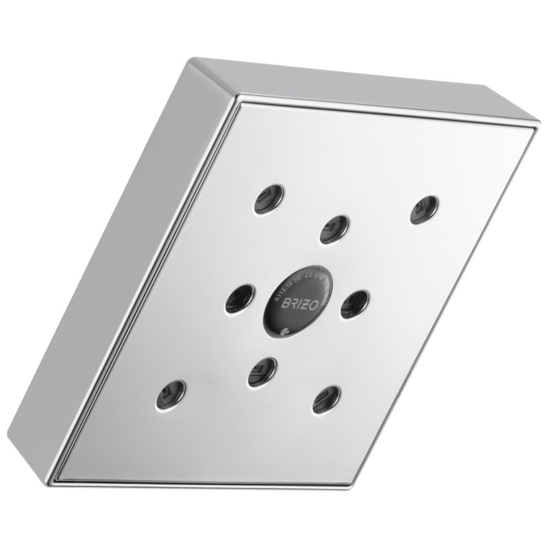 Siderna® Square Raincan Showerhead with H2OKinetic® Technology, Chrome