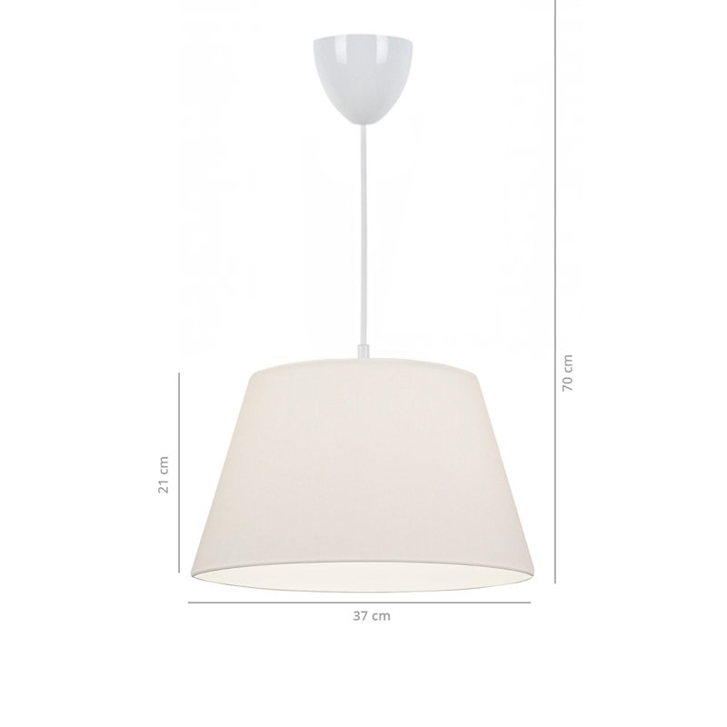 Luminaire suspendu 1 lumière à abat-jour Colerain