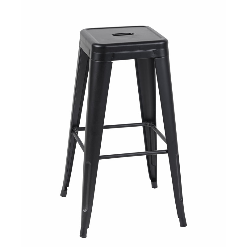 Tabouret à hauteur de comptoir 30 pouces, Noir, Tabouret de bar (siège d’une hauteur de 30 po)