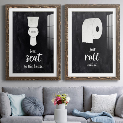 «Best Seat», ensemble de 2 reproductions d'art textuel